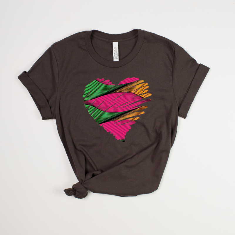 African Heart Graphic T-Shirt