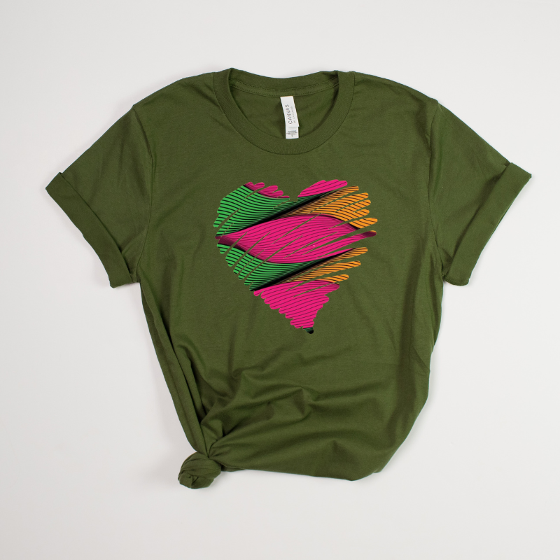 African Heart Graphic T-Shirt