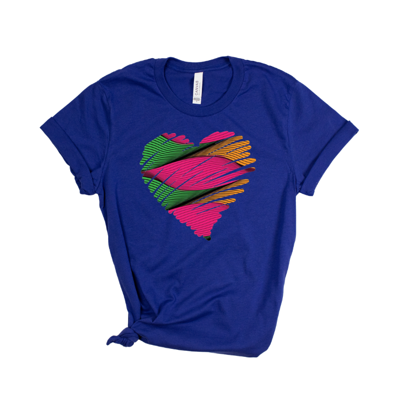 African Heart Graphic T-Shirt