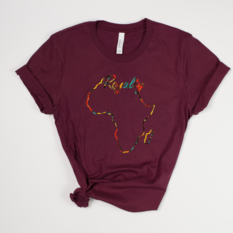 Royalty Africa Outline Graphic T-Shirt