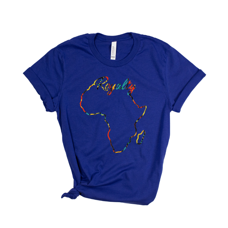 Royalty Africa Outline Graphic T-Shirt