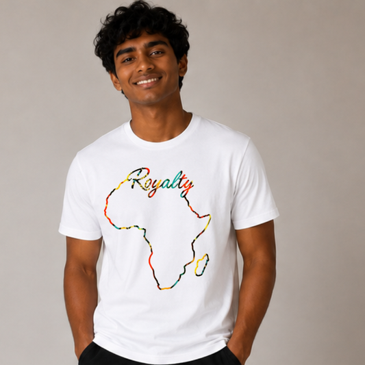 Royalty Africa Outline Graphic T-Shirt